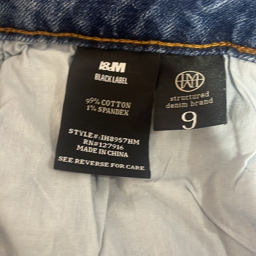 I & M Black Label High Rise Blue Denim Jeans, size 9, Mom Jeans, - Picture 6 of 12